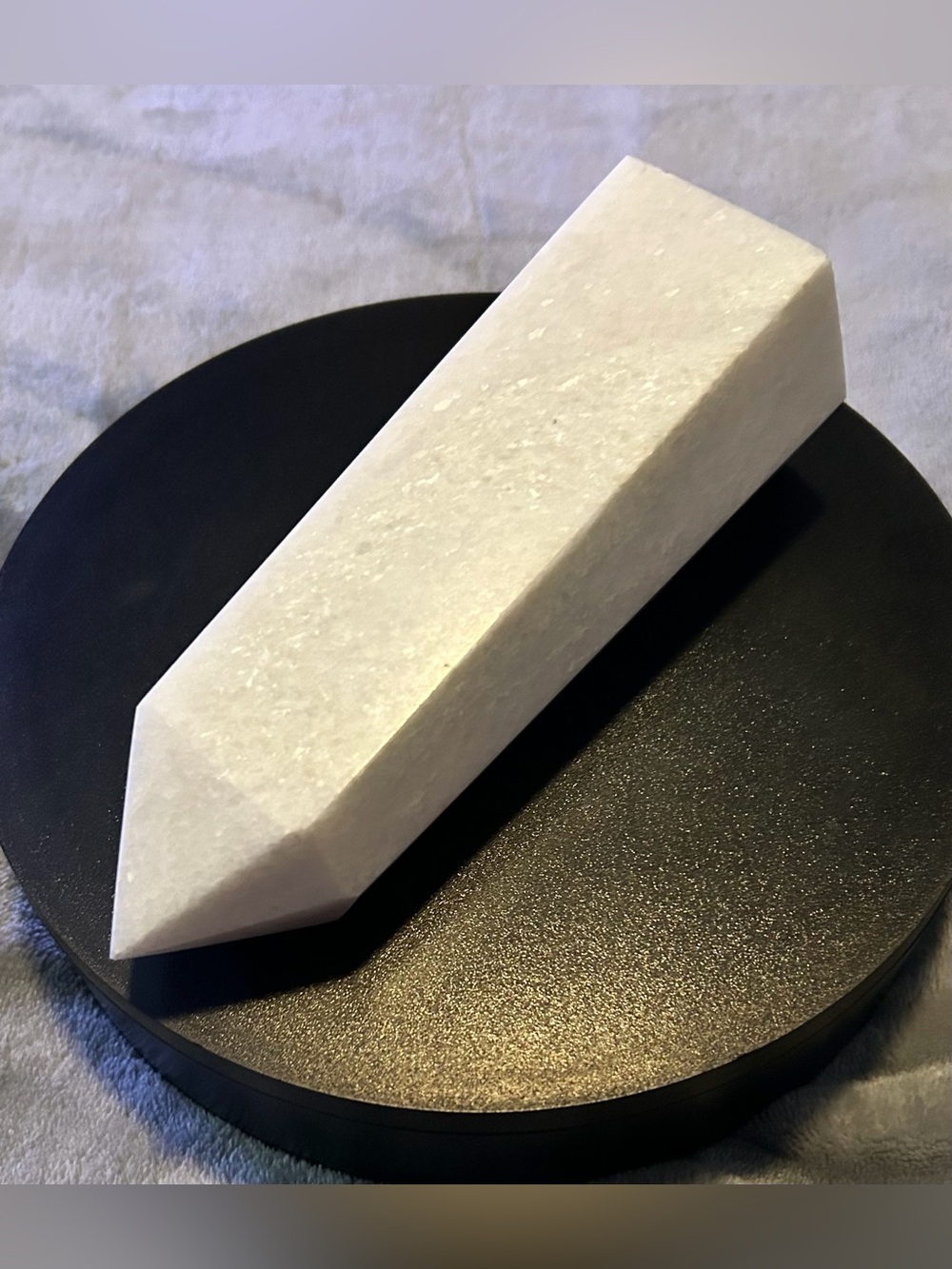 CALCITE CARVED TOWER - NWOT!